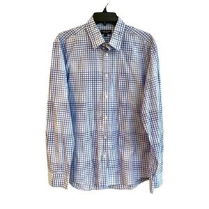 J. MAVERICK, NEW YORK, LONG SLEEVE, BUTTON DOWN SHIRT. SLIM FIT. SIZE L